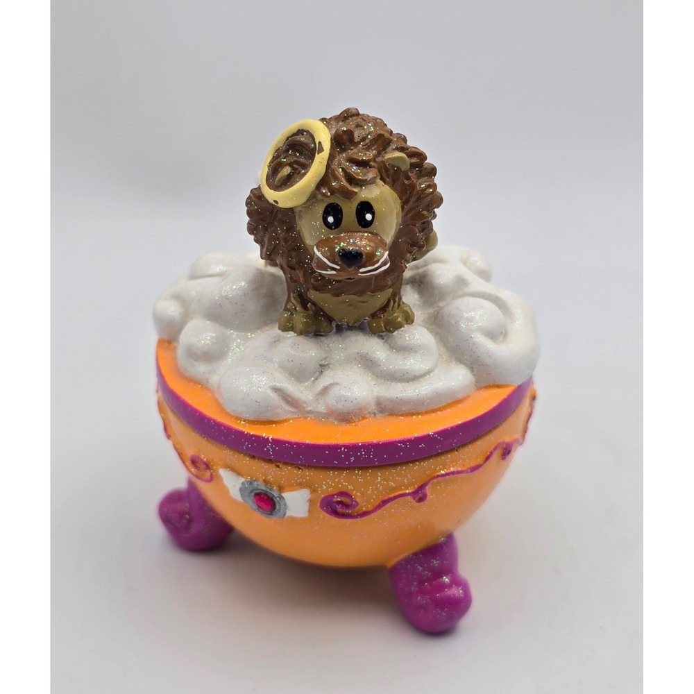 Vintage Y2K Claire's Trinket Box Angel Lion 2006 #7 Halo Collectible Nostalgia